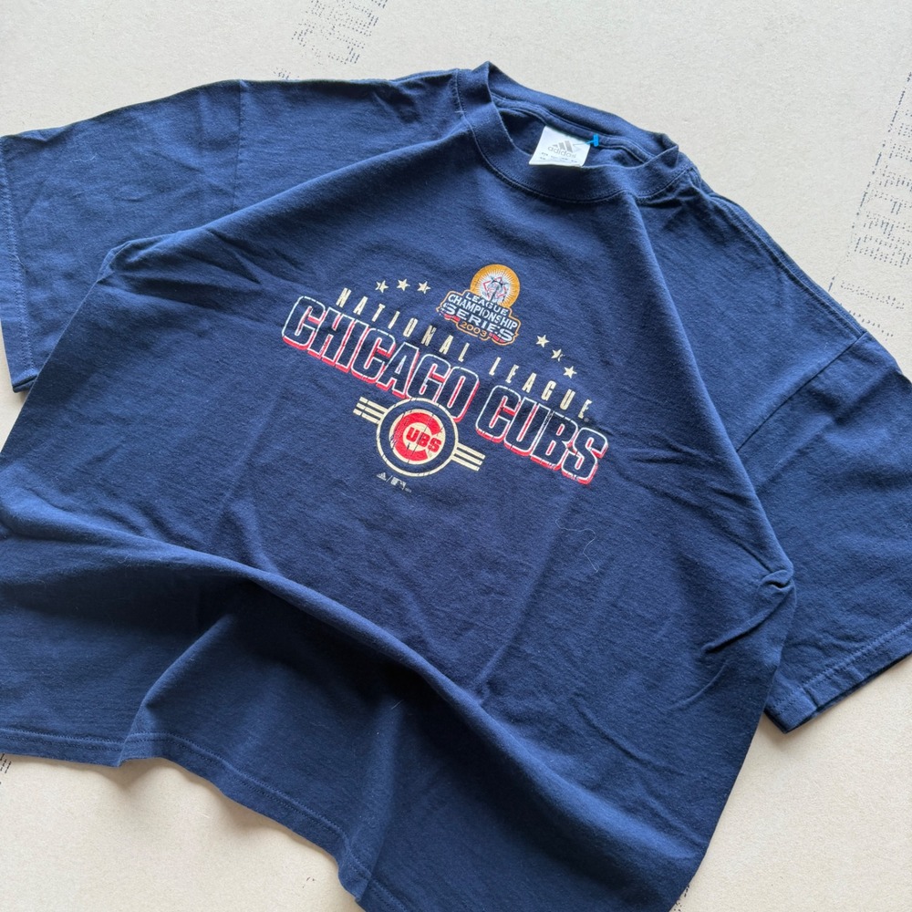 Y2K Adidas Chicago Cubs T-shirt
